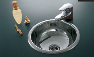 Bacha Acero Johnson Baly 0 250L Baño Vanitory Marmoleria Giacomo Portaro