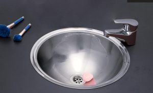 Bacha Acero Johnson Baly O 340L Baño Vanitory Marmoleria Giacomo Portaro