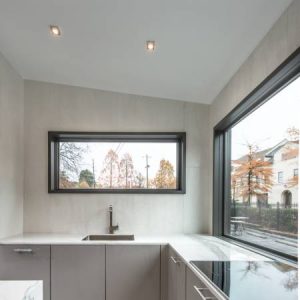 pared revestida de neolith iron frost marmoleria portaro rosrio