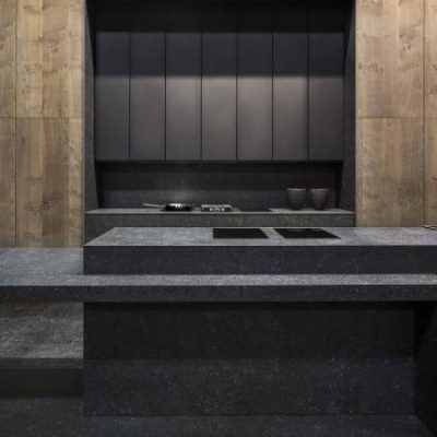 Mesada de cocina Neolith Pierre Bleue Marmoleria Portaro Rosario